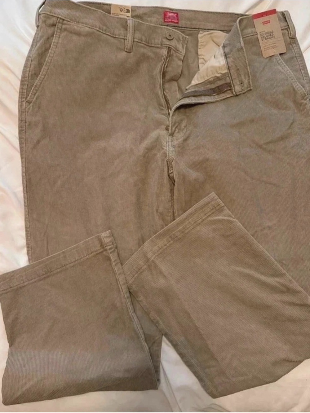 Levi's Men's Corduroy Pants in Light Beige